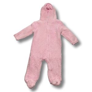 NWT Hudson Baby Pink Fleece Sleep n Play - Size 24 months